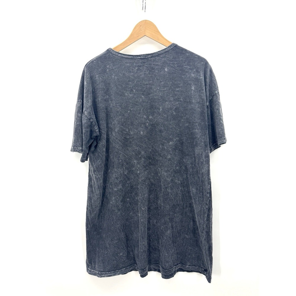VTG Y2K Anthropologie Top XL Caution to the Wind Tee Acid Wash Retro Galaxy Star - Picture 2 of 7